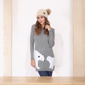 Mamma Bear And Baby Polar Bear Sweater